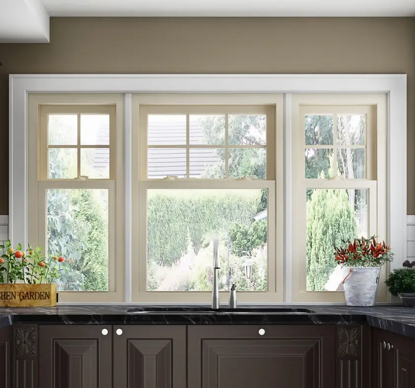 Single and double hung window configuration