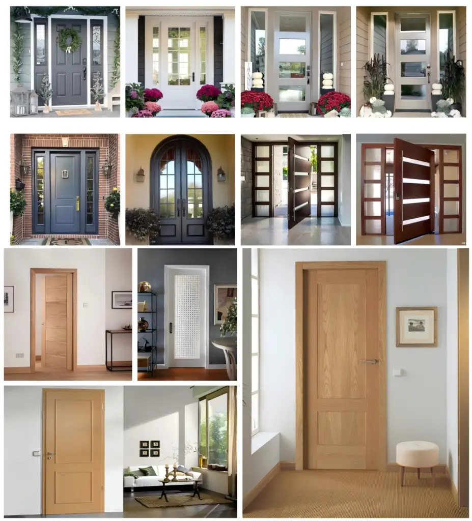 Multi-style Wooden Door Design