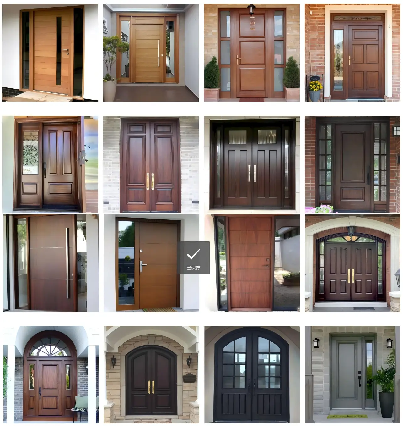 Wooden exterior entrance door designs for residential projects