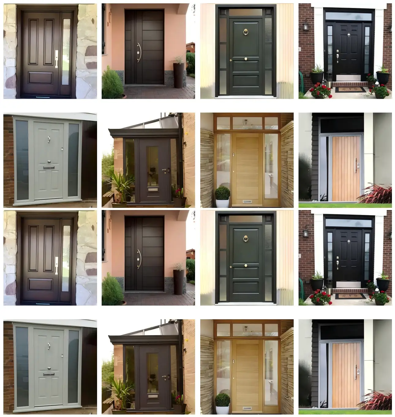 Traditional and contemporary wooden entrance door design options