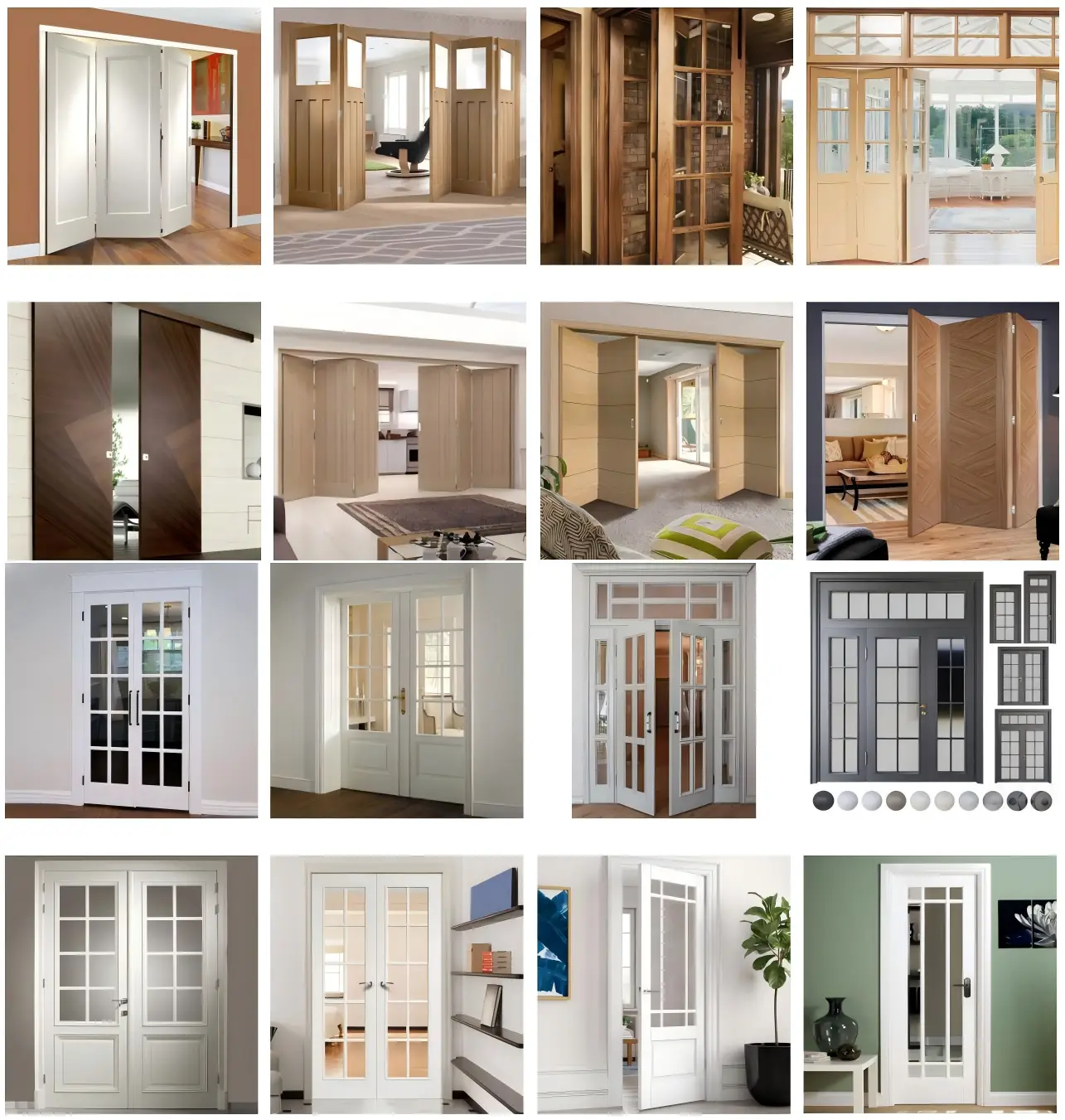 Wooden interior door designs for bedrooms and living spaces