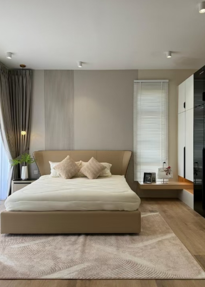 Completed kitchen and wardrobe in a Malaysian villa project