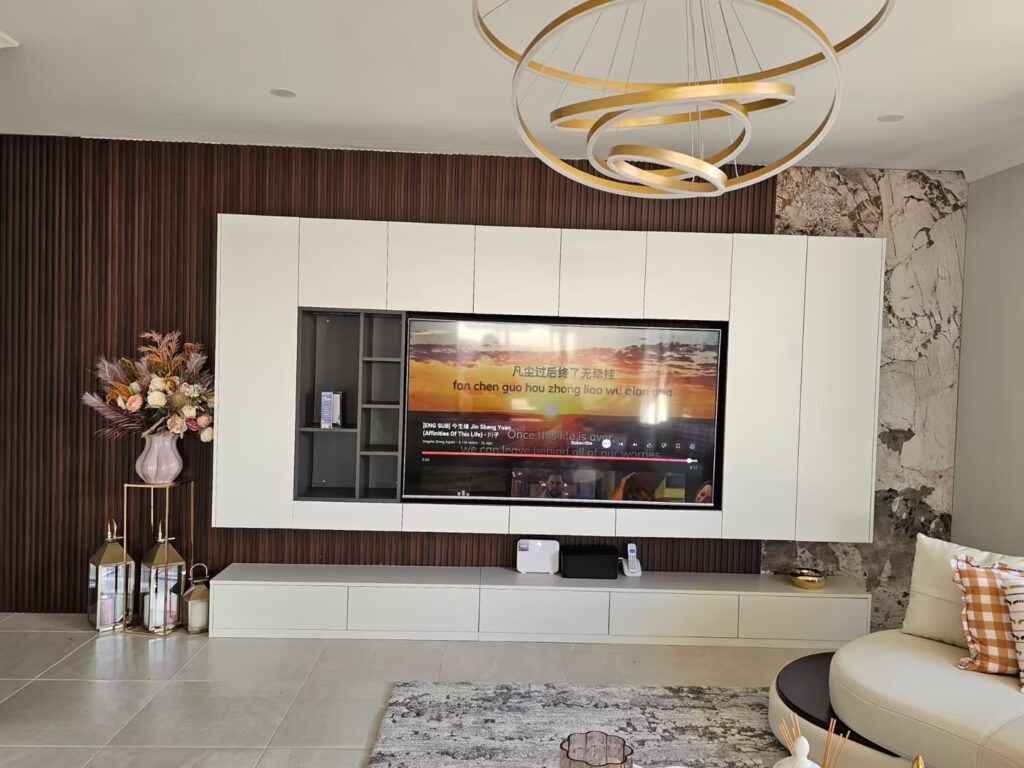 Australia client show her living room