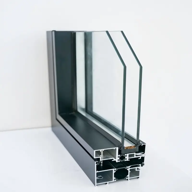 Aluminum fixed window frame profile collection