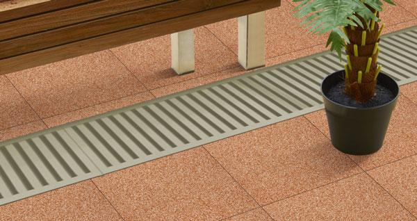 Outdoor non-slip floor tile
