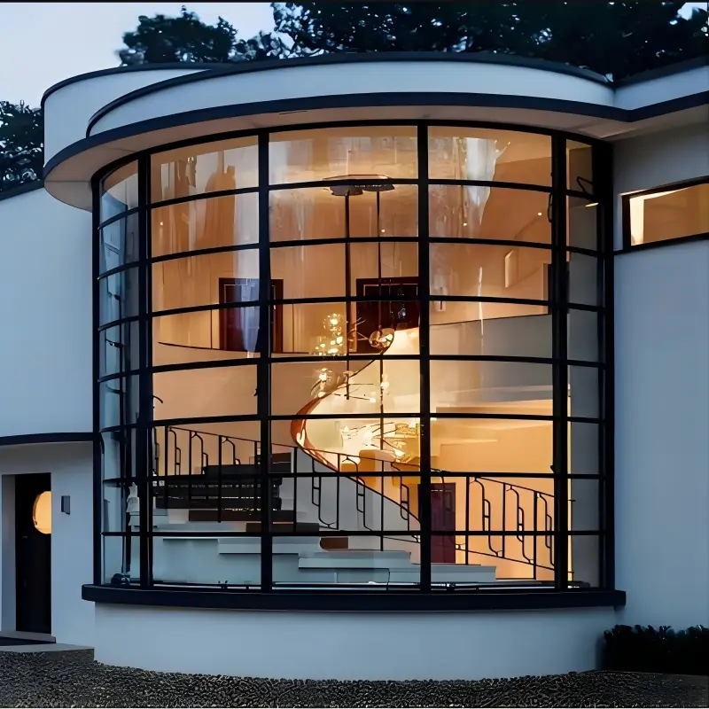Round and curved fixed window design examples