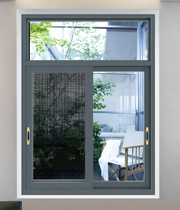 Standard horizontal sliding window with insect screen