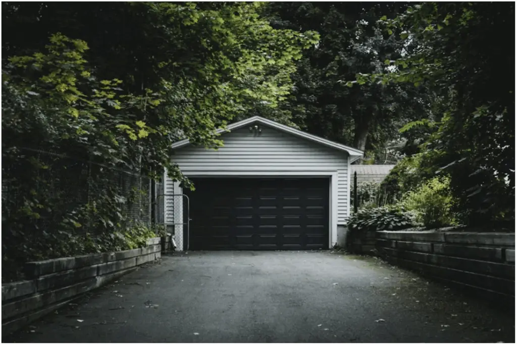 Black Garage Door