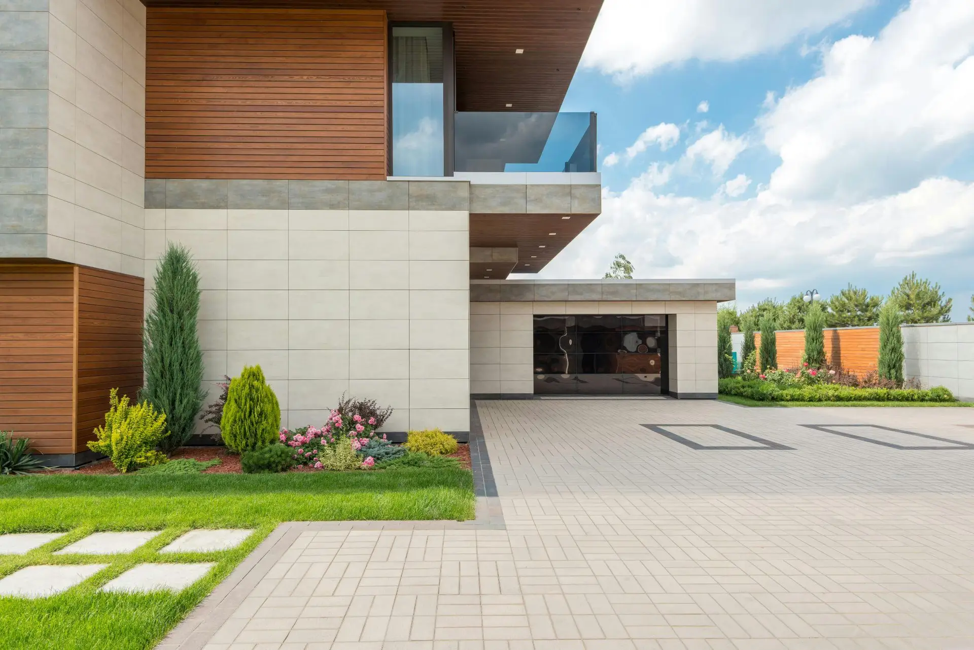 Black Tinted Garage Door