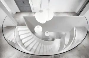 Glass Spiral Staircase Design