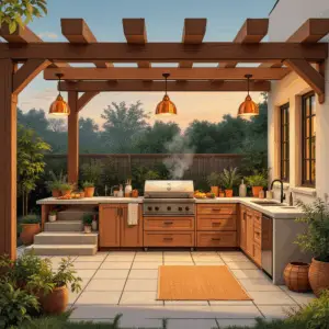 Popular Styles of Covered Outdoor Kitchens