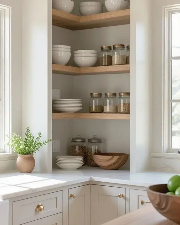 Open Corner Shelving