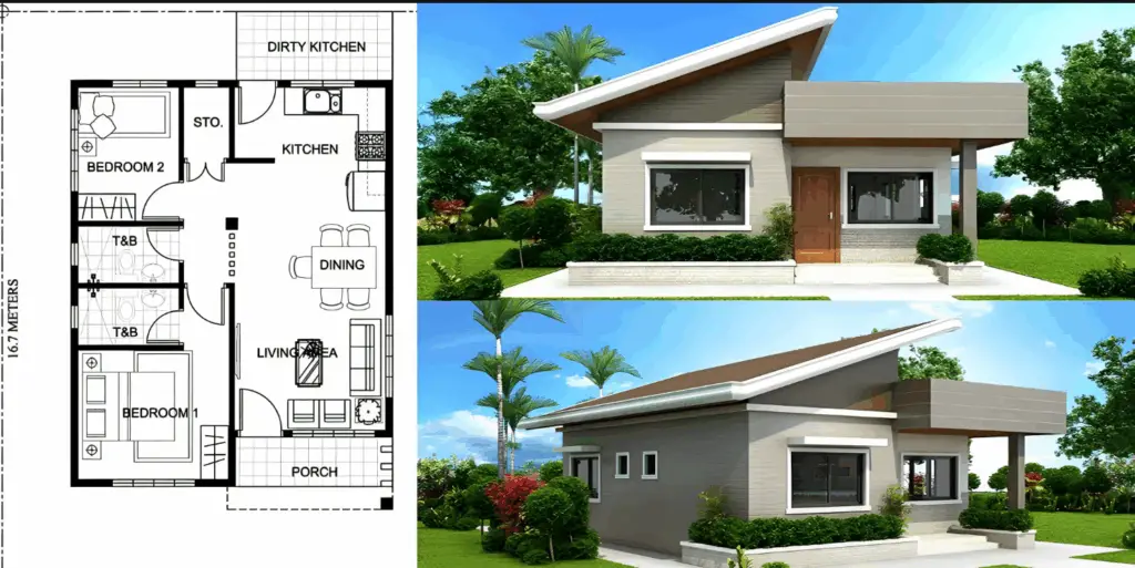 Two Bedroom House Design