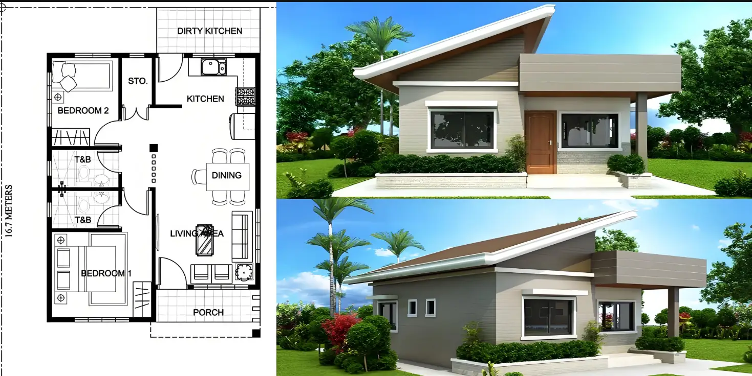 Two Bedroom House Design