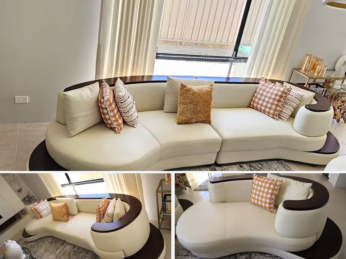 Sofa placed in a modern Australian living room