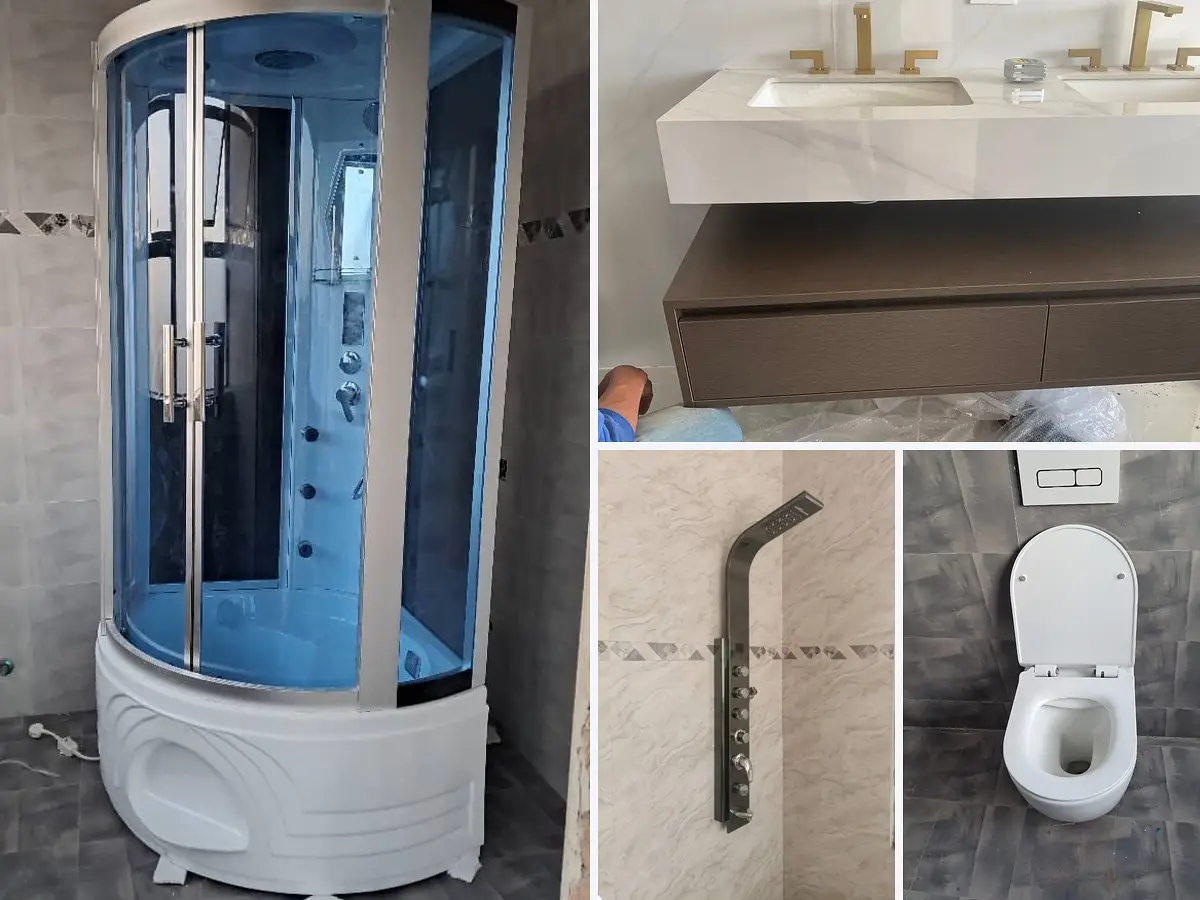 Sanitary ware installed in a Harare residential project