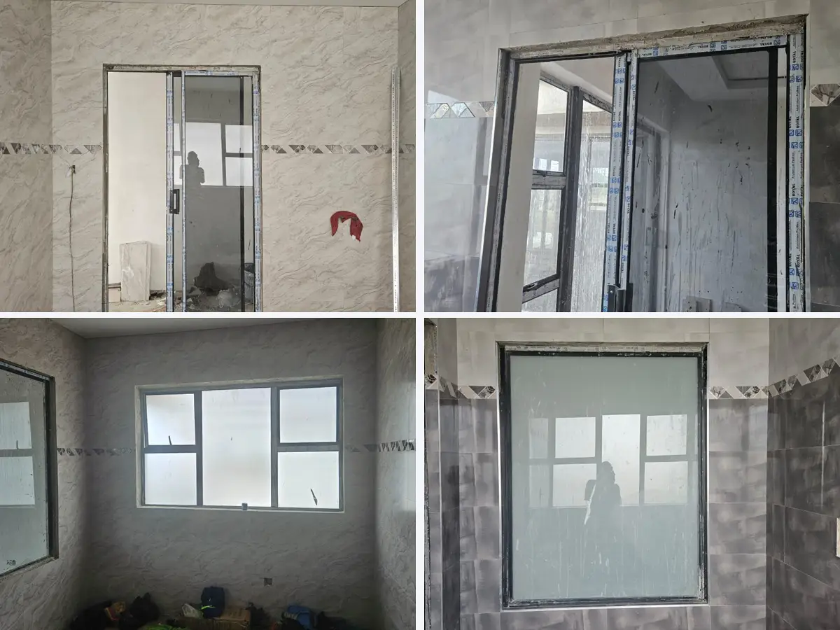 Kitchen materials in a Zimbabwe house project